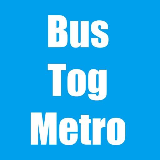 Rejsekort med Bus Tog og Metro ikon