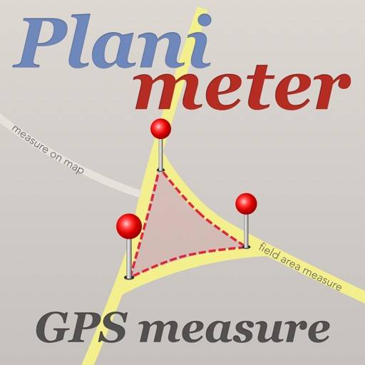 Planímetro GPS medida zona icon