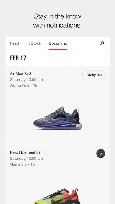 snkrs app upcoming releases
