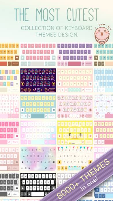 Pastel Keyboard Themes Color screenshot #5