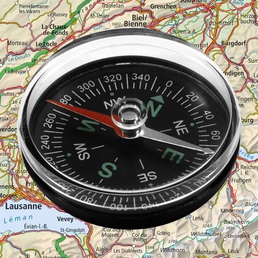 Swiss Map Compass icona